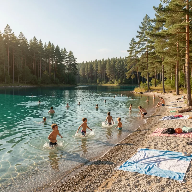 Lac de Lorette : le spot de baignade naturelle incontournable près de Saint-Étienne